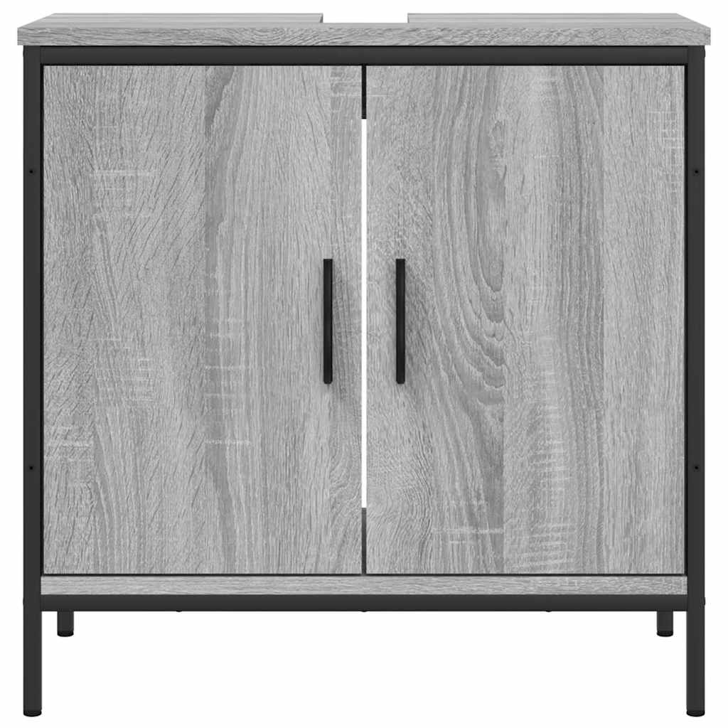 Servantskap grå sonoma 60x30x60 cm konstruert tre