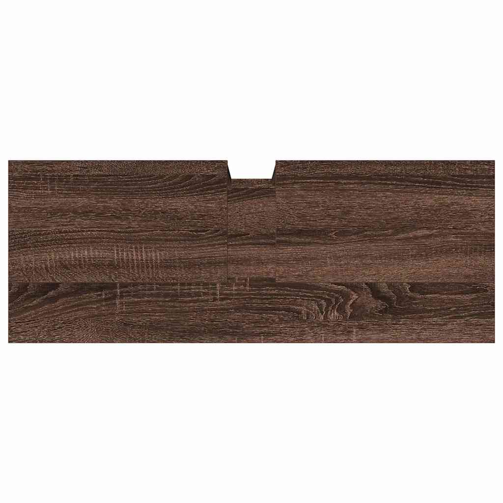 Servantskap brun eik 80x30x60 cm konstruert tre
