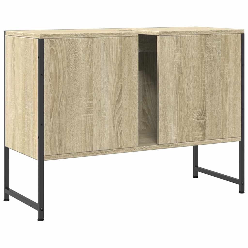 Servantskap sonoma eik 80x33x60 cm konstruert tre