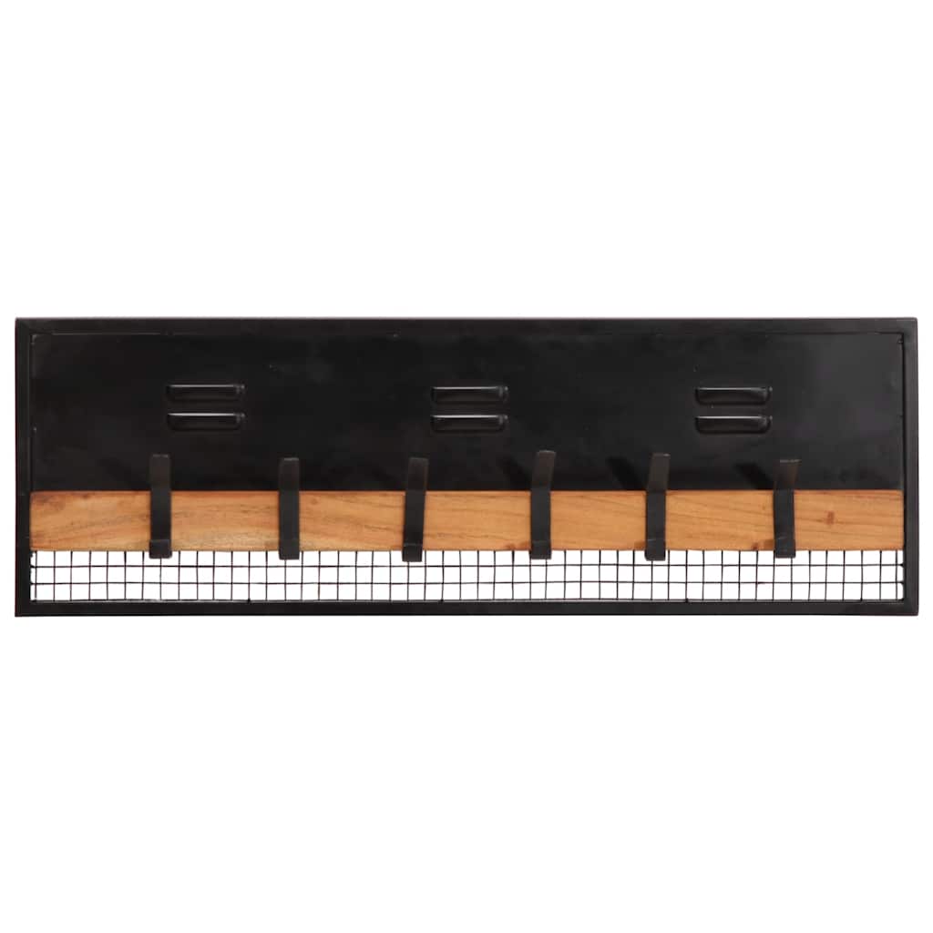Veggmontert klesstativ 90x11x30 cm heltre mango