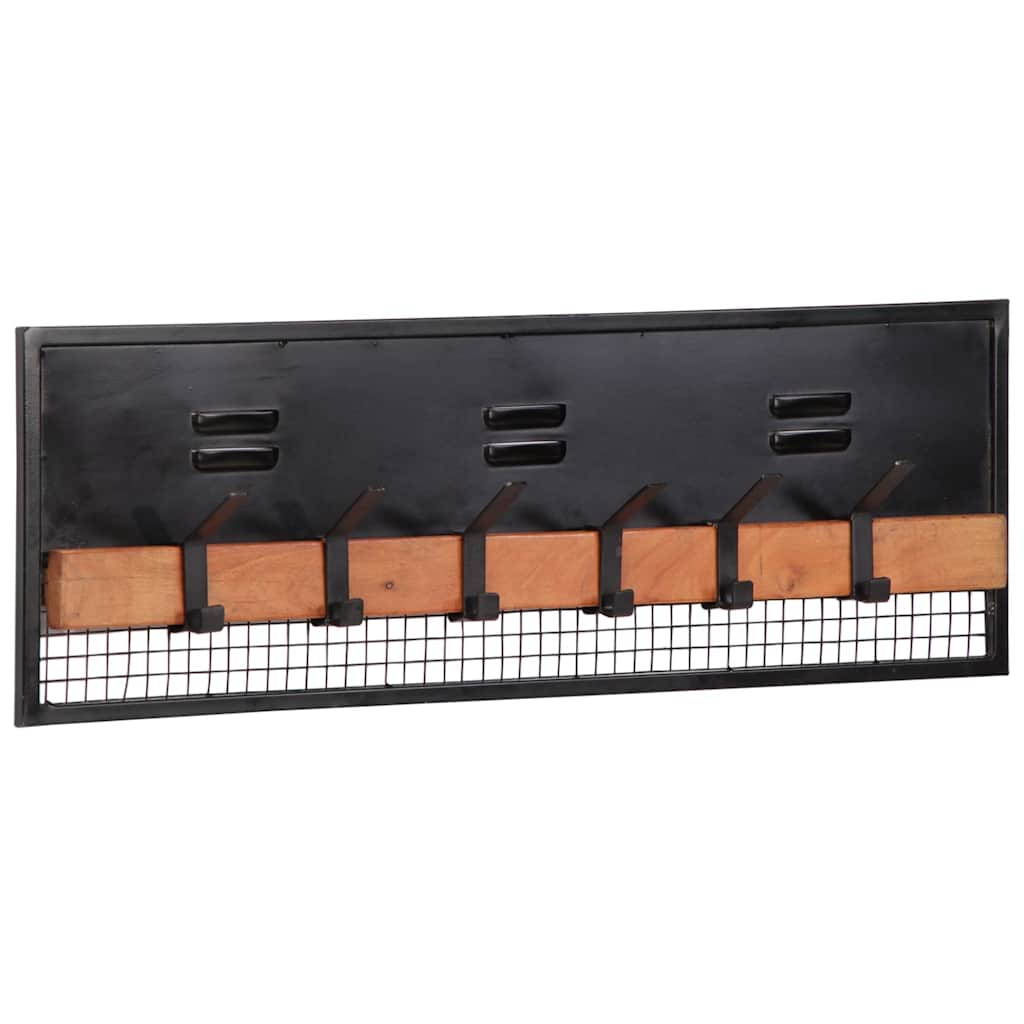 Veggmontert klesstativ 90x11x30 cm heltre mango