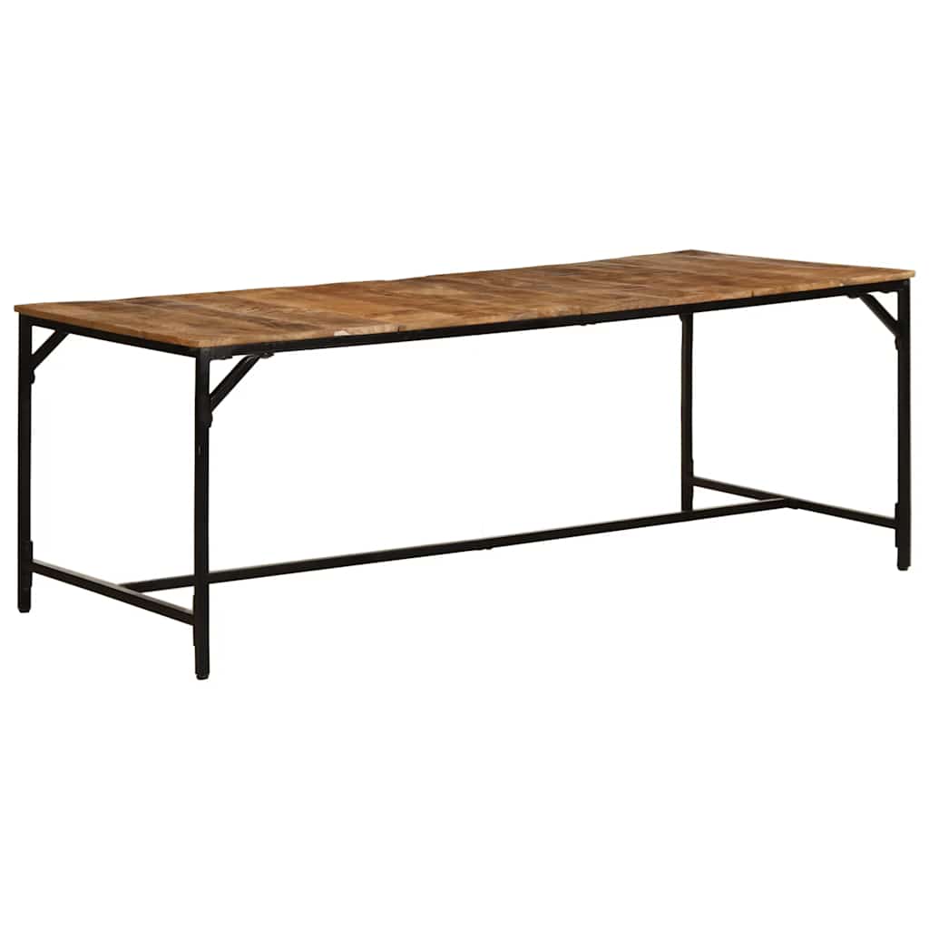 Spisebord 200x100x75 cm grov heltre mango
