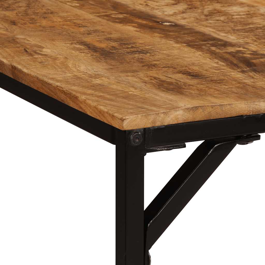 Spisebord 200x100x75 cm grov heltre mango