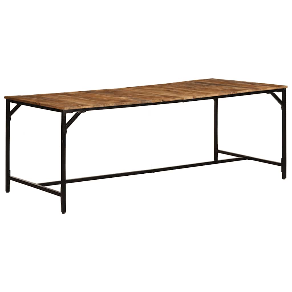 Spisebord 200x100x75 cm grov heltre mango