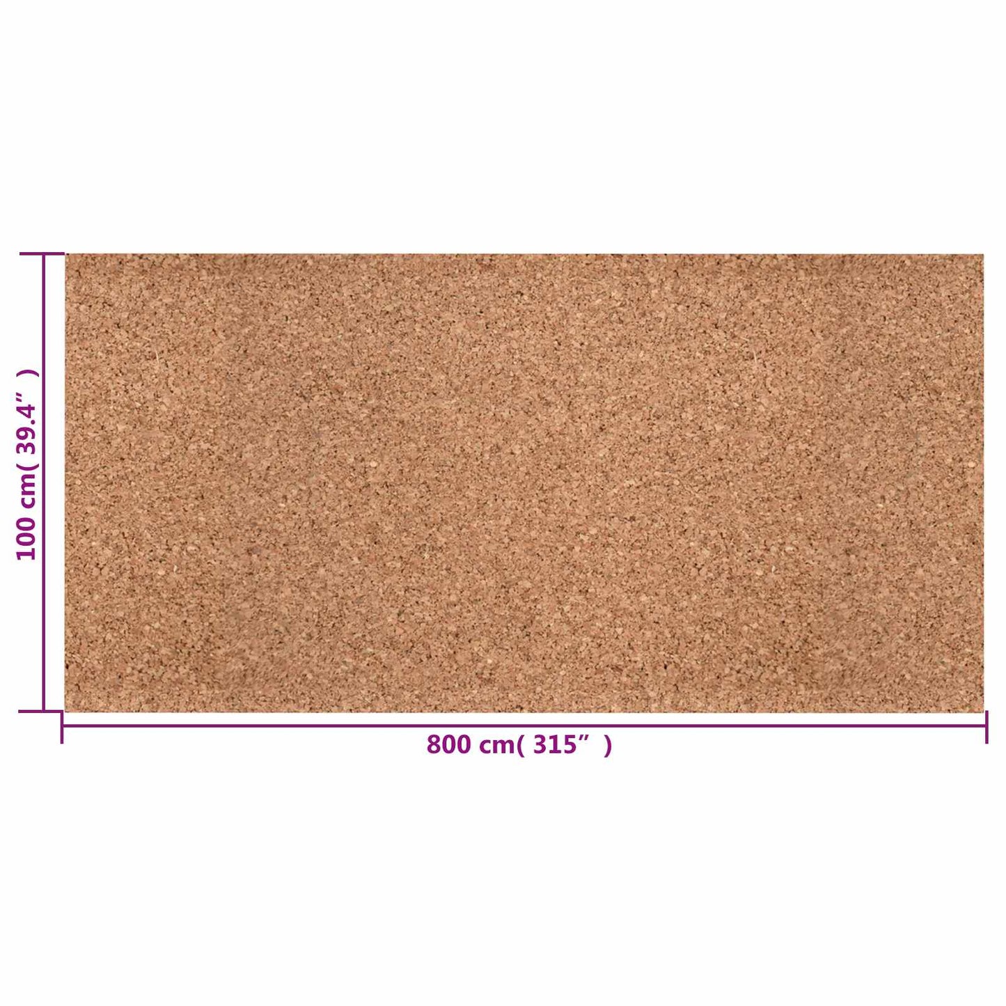 Korkrull Brun 100 x 800 x 0,5 cm Kork