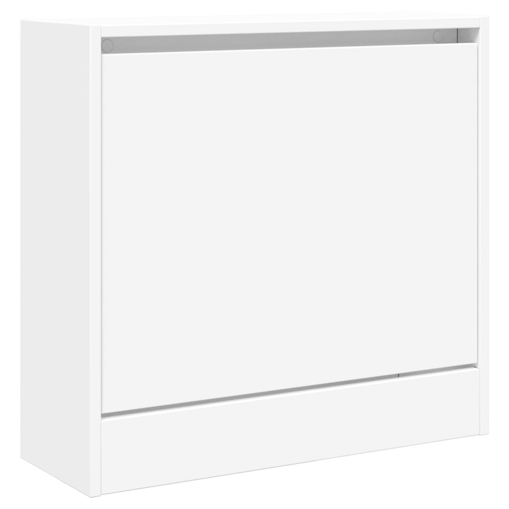 Skoskap hvit 60x21x57 cm konstruert tre
