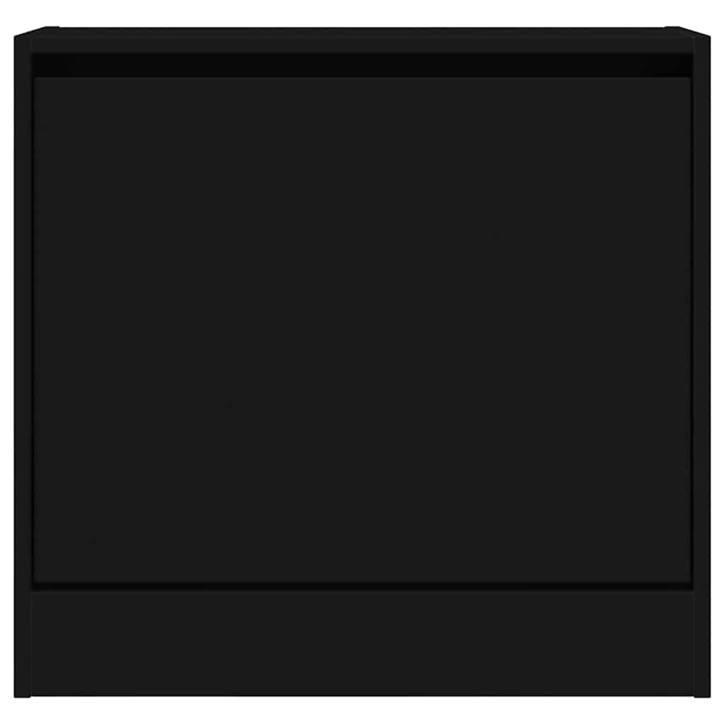 Skoskap svart 60x21x57 cm konstruert tre