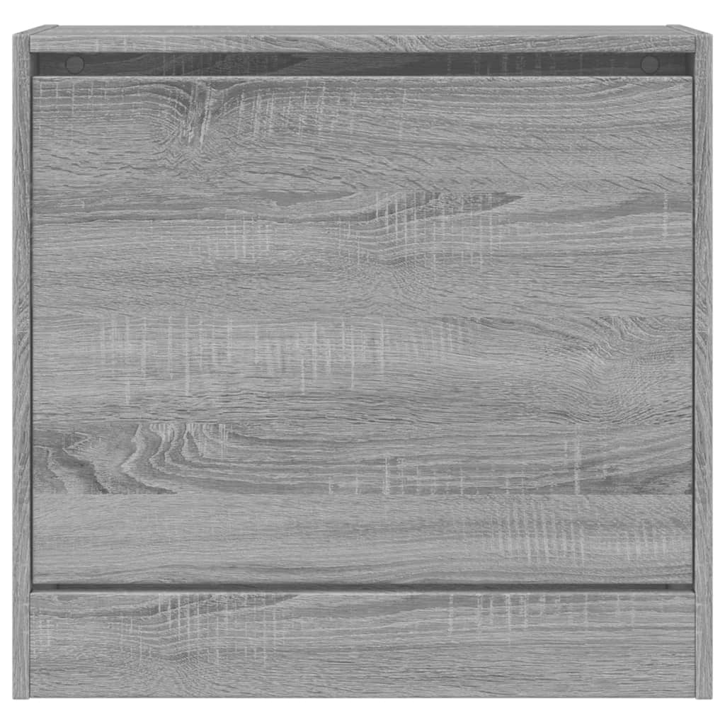 Skoskap grå sonoma 60x21x57 cm konstruert tre