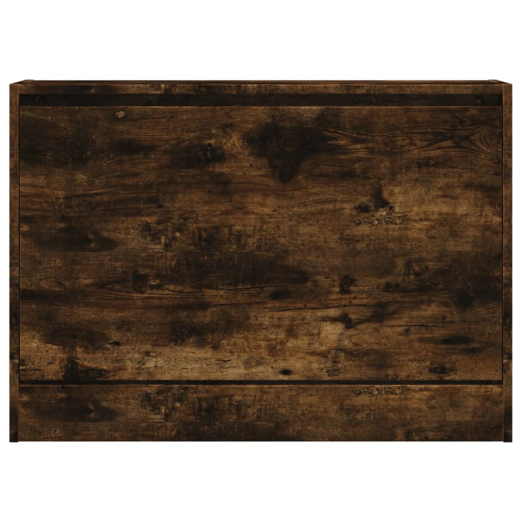 Skoskap røkt eik 80x21x57 cm konstruert tre