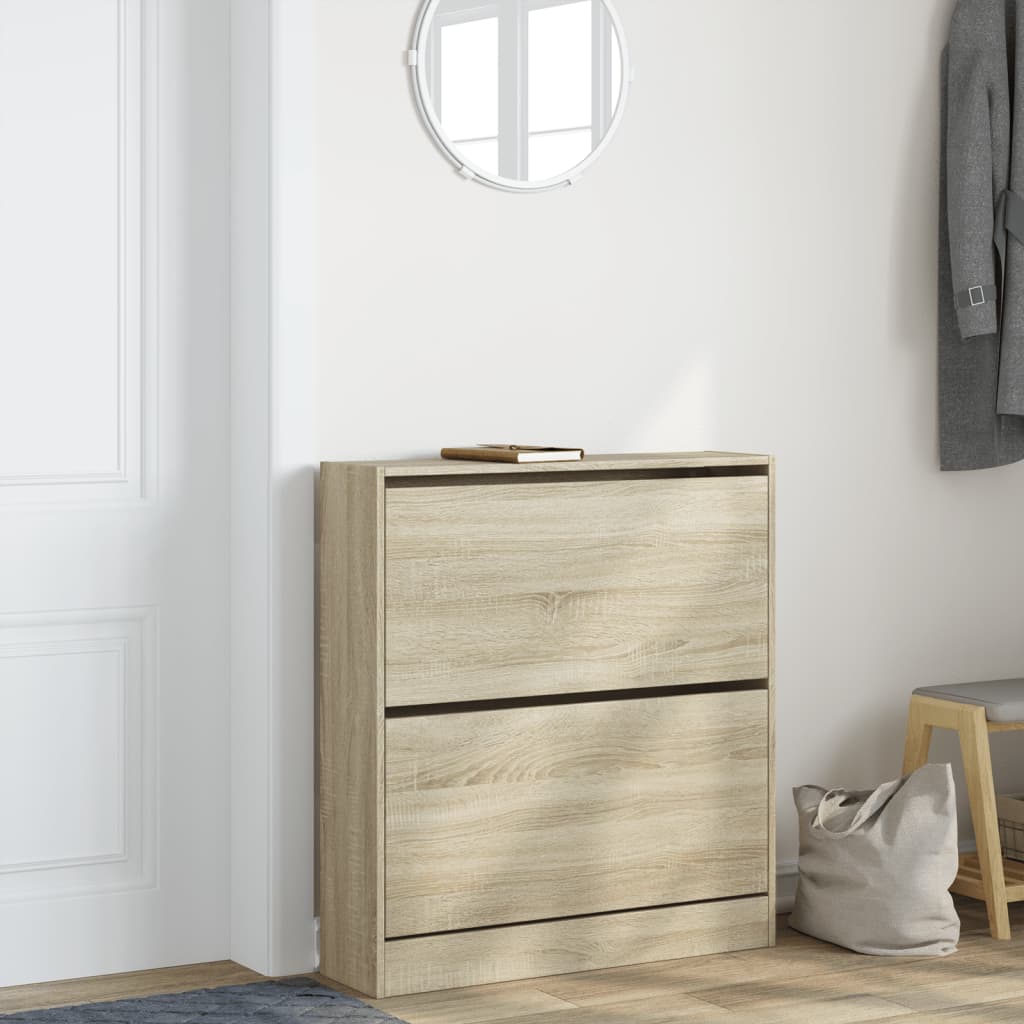 Skoskap sonoma eik 80x21x87,5 cm konstruert tre
