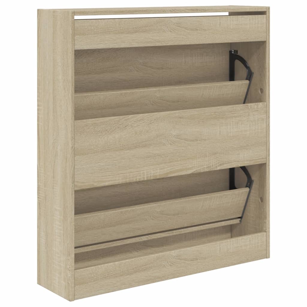 Skoskap sonoma eik 80x21x87,5 cm konstruert tre
