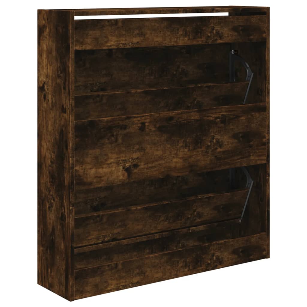 Skoskap røkt eik 80x21x87,5 cm konstruert tre