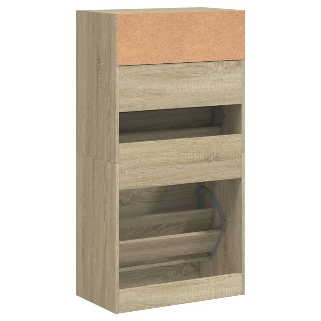 Skoskap sonoma eik 60x34x116 cm konstruert tre