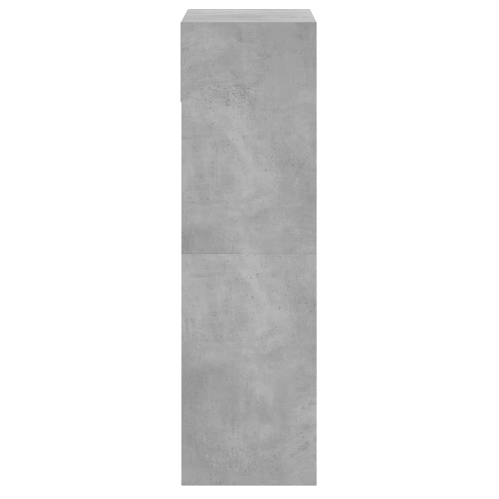 Skoskap betonggrå 60x34x116 cm konstruert tre