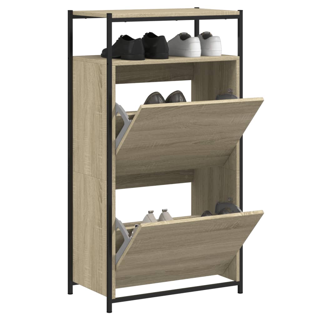 Skoskap sonoma eik 60x34x112 cm konstruert tre
