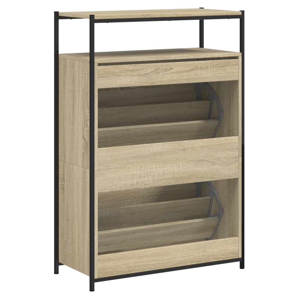 Skoskap sonoma eik 75x34x112 cm konstruert tre