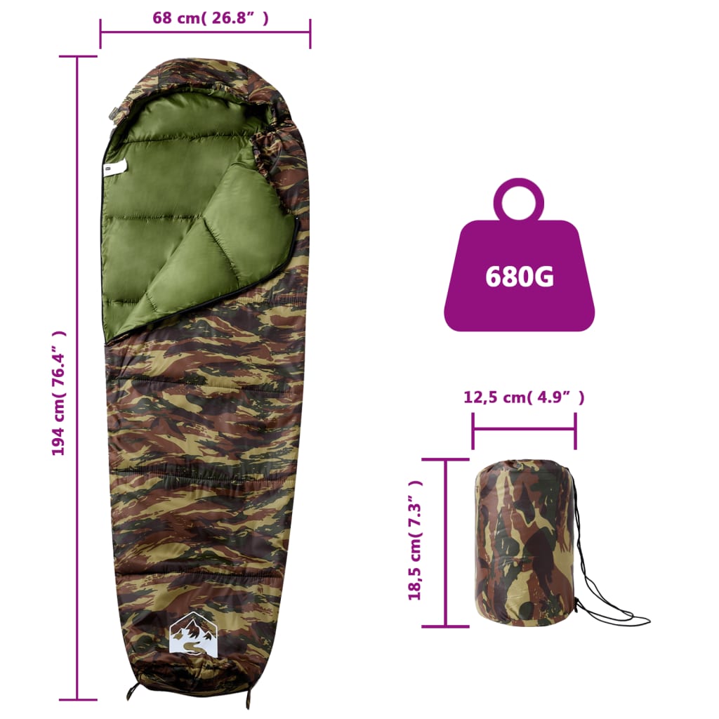 Sovepose for voksne camping 3 sesonger