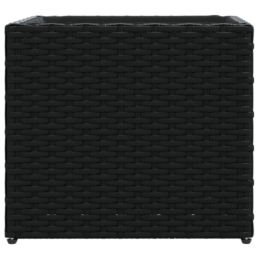 Plantekasse svart 36x30x32 cm polyrotting
