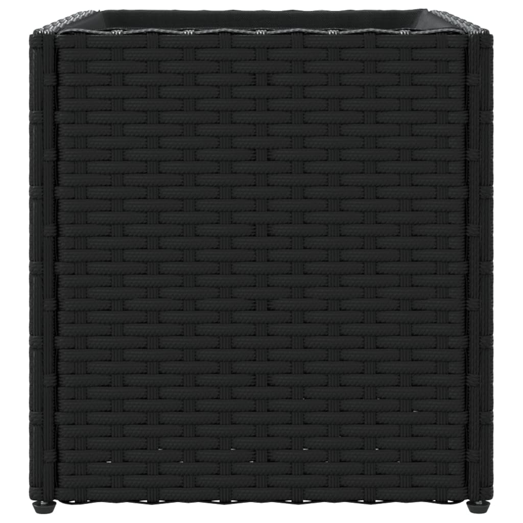 Plantekasse svart 36x30x32 cm polyrotting