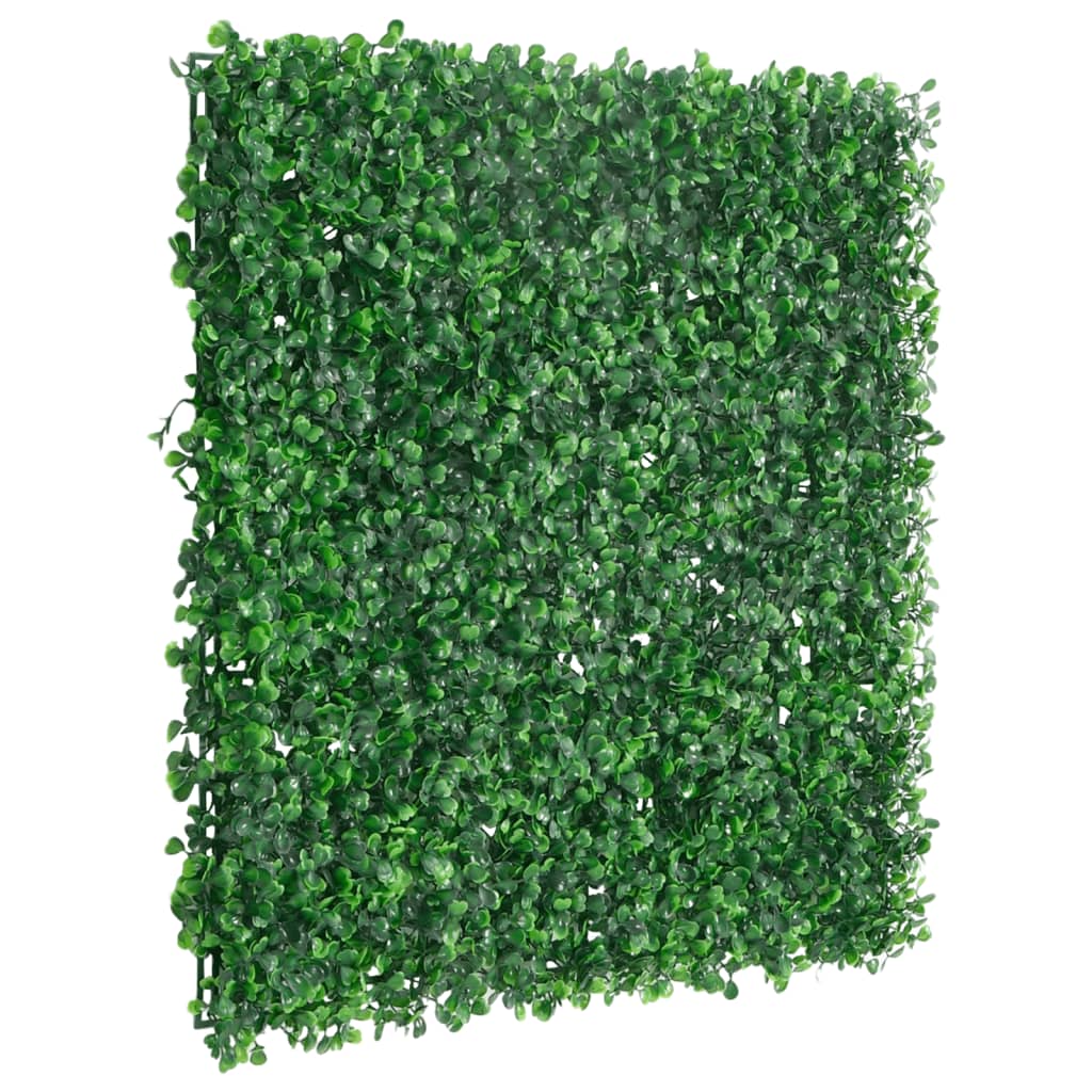 Gjerde med kunstige buskblader 24 stk grønn 50x50 cm