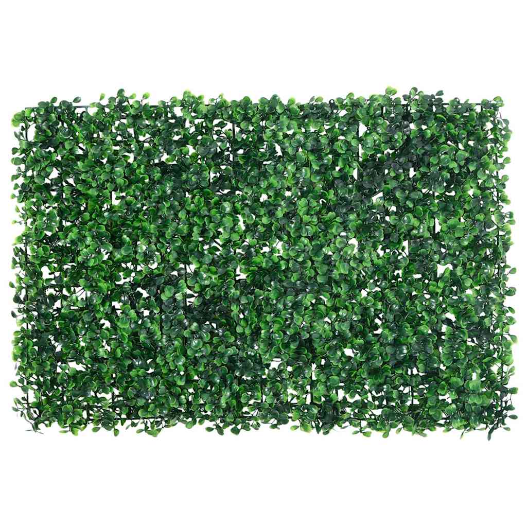Gjerde med kunstige buskblader 6 stk grønn 40x60 cm