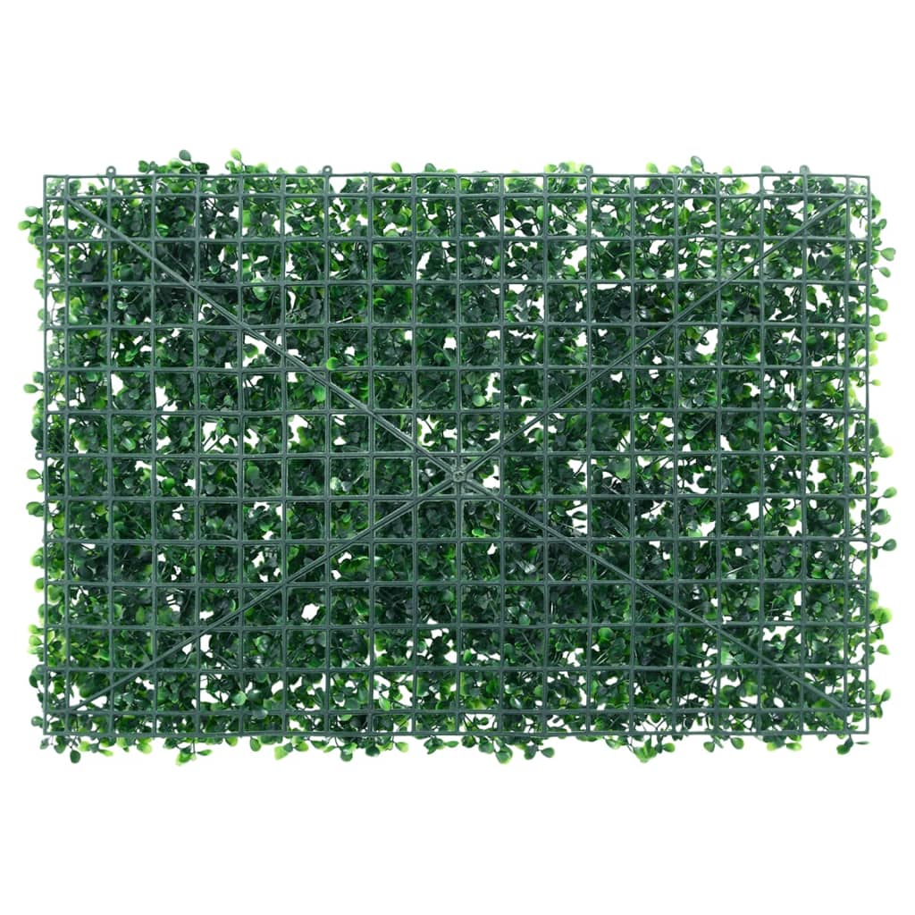 Gjerde med kunstige buskblader 6 stk grønn 40x60 cm