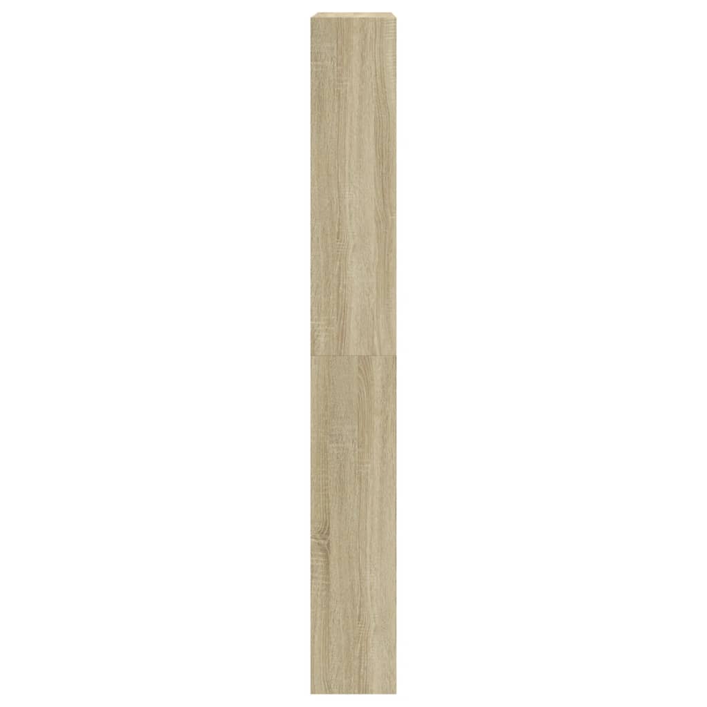 Skoskap med 4 vippeskuffer sonoma eik 80x21x163,5 cm