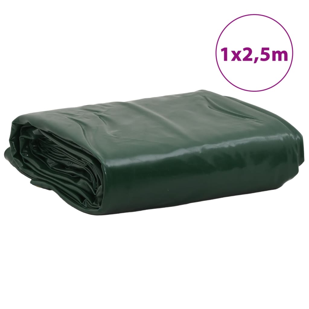 Presenning grønn 1x2,5 m 650 g/m²