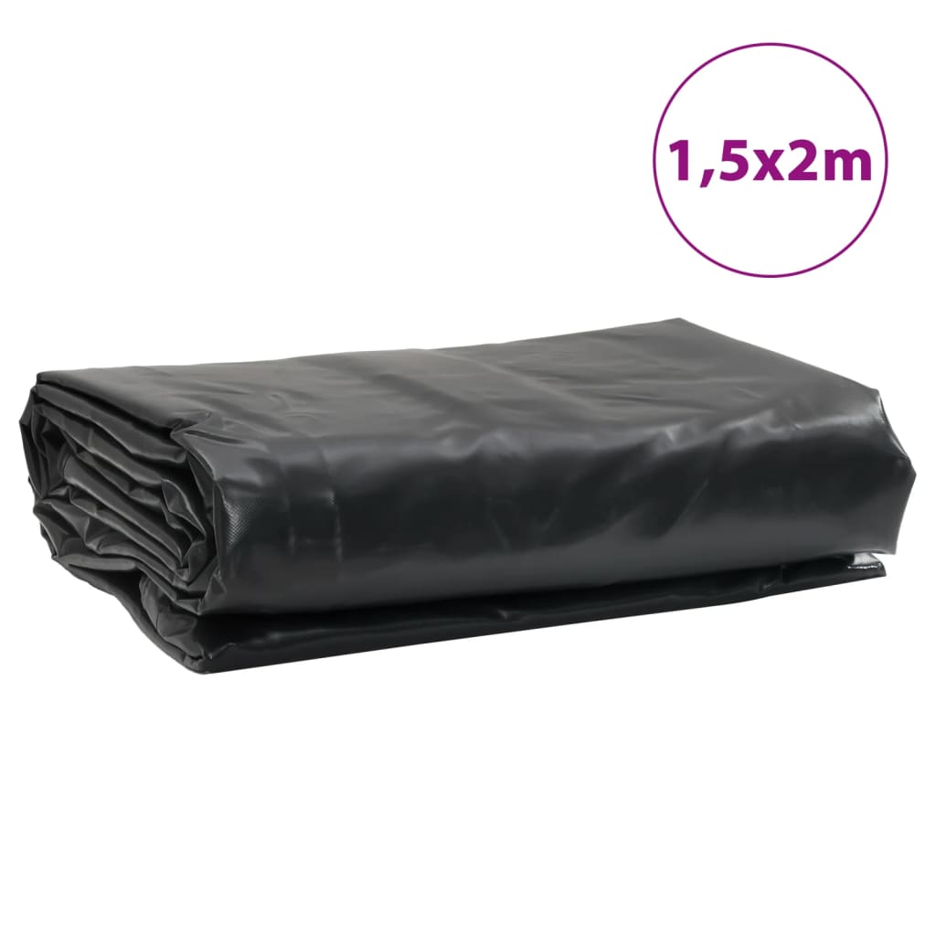 Presenning svart 1,5x2 m 650 g/m²