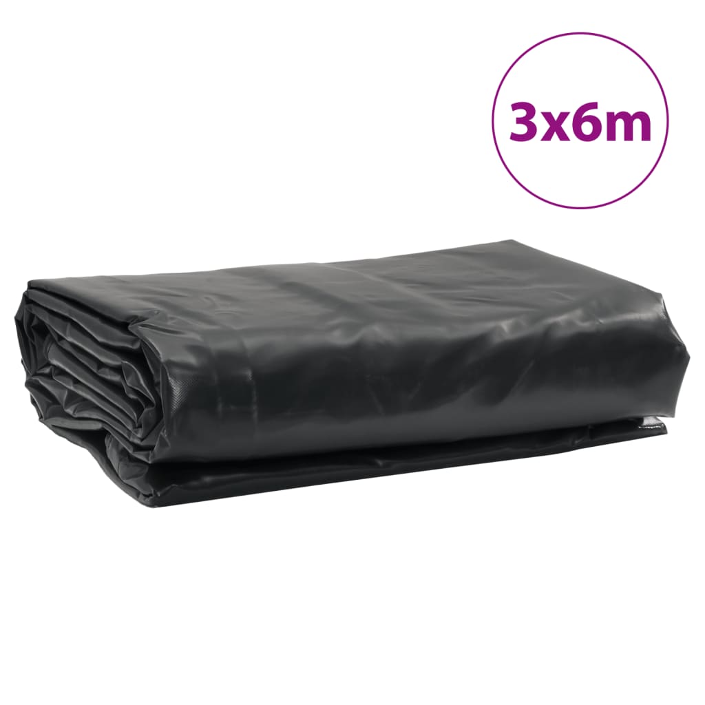 Presenning antrasitt 3x6 m 650 g/m²