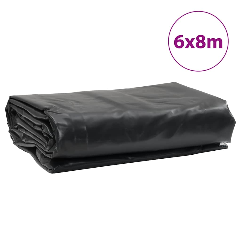 Presenning antrasitt 6x8 m 650 g/m²
