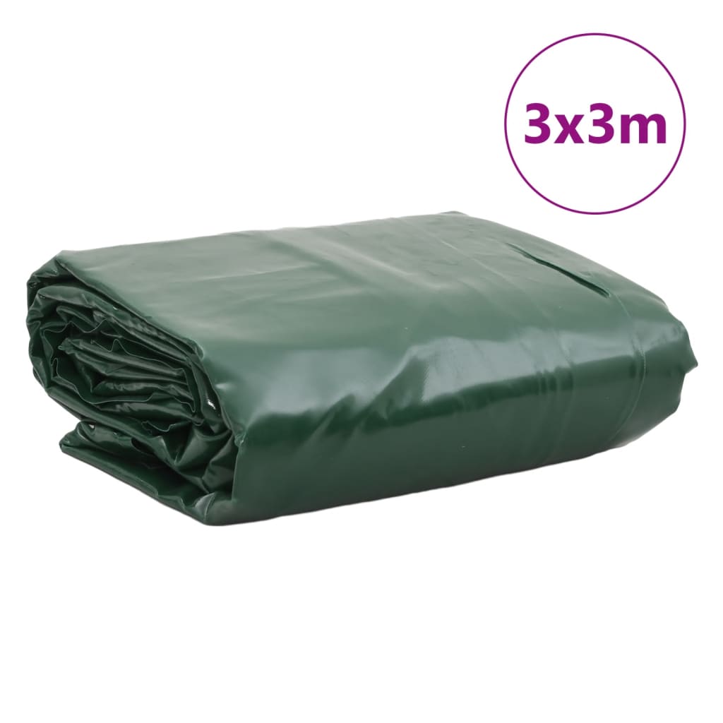 Presenning grønn 3x3 m 650 g/m²