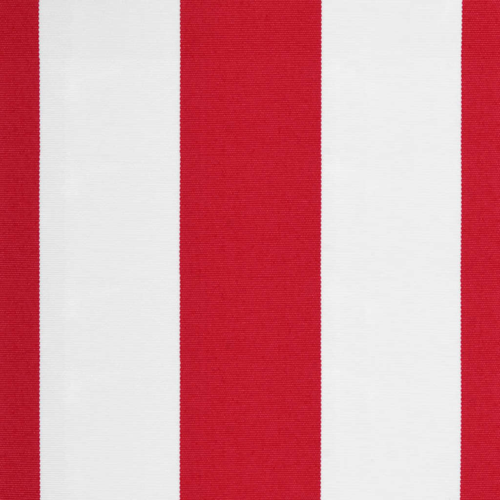 Erstatningsduk for markise rød og hvit stripe 3x2,5 m