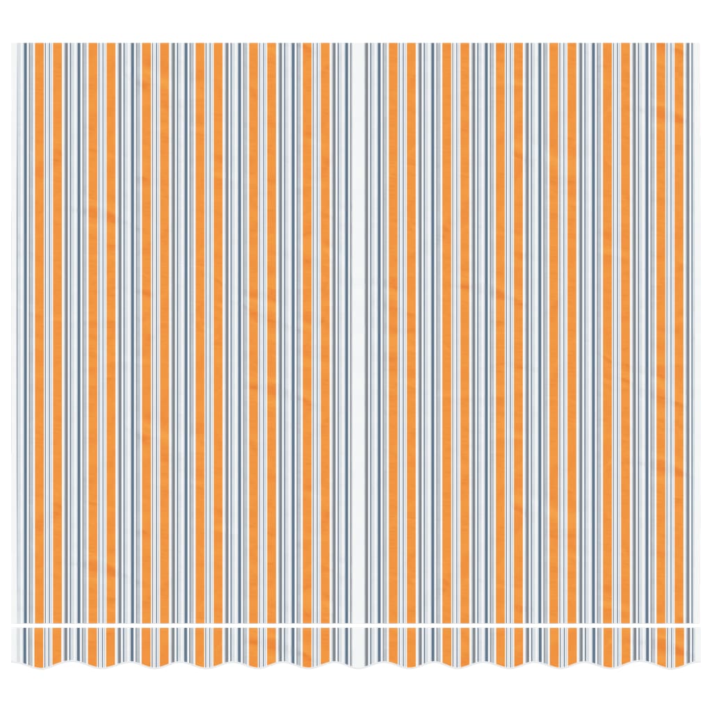 Erstatningsduk for markise oransje og blå 3x2,5 m polyester