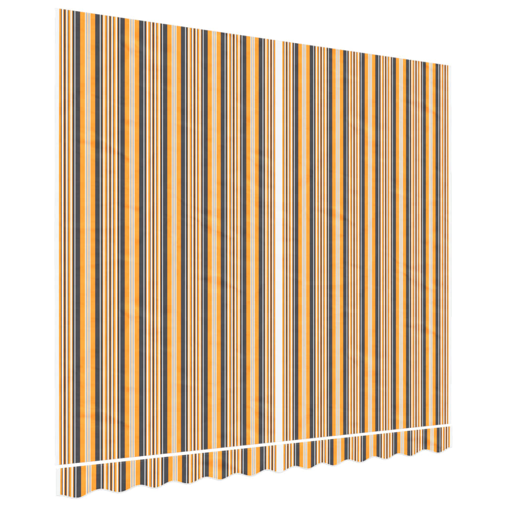 Erstatningsduk for markise oransje og svart 3x2,5 m polyester