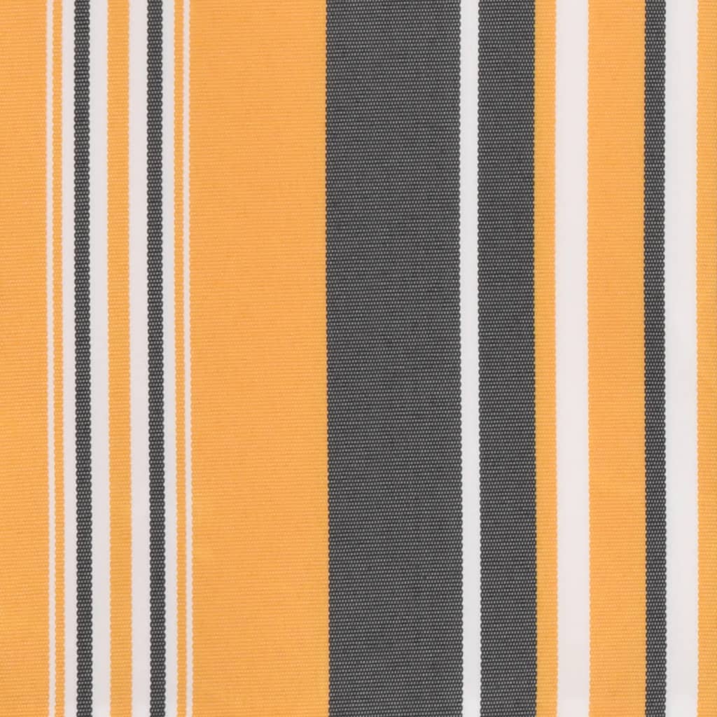 Erstatningsduk for markise oransje og svart 4x3 m polyester