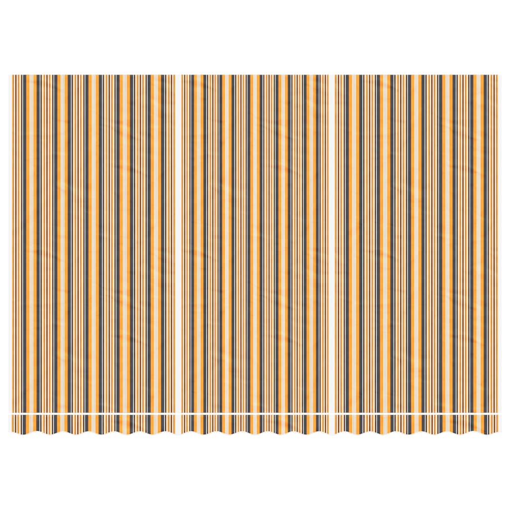 Erstatningsduk for markise flerfarget stripe 4,5x3 m