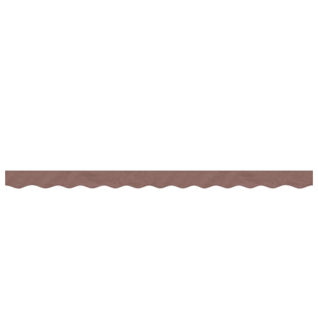 Erstatningsstoff for markisekappe brun stripe 3 m