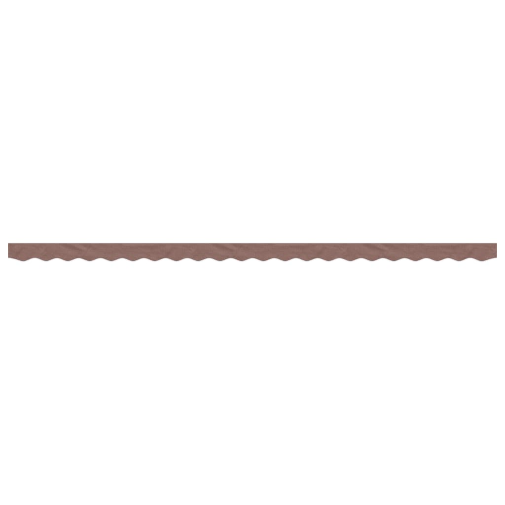 Erstatningsstoff for markisekappe brun stripe 5 m