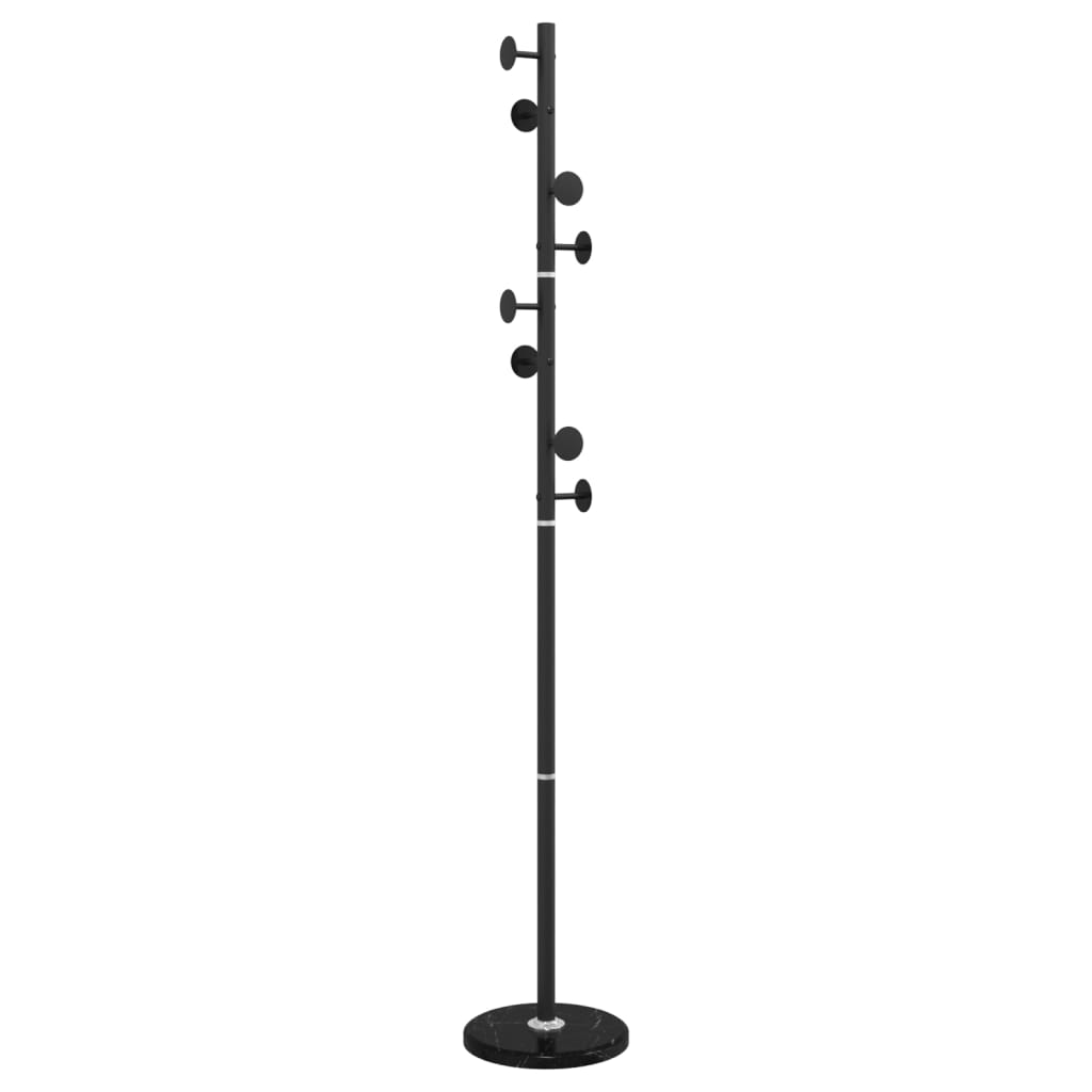 Stumtjener svart 176 cm pulverlakkert jern