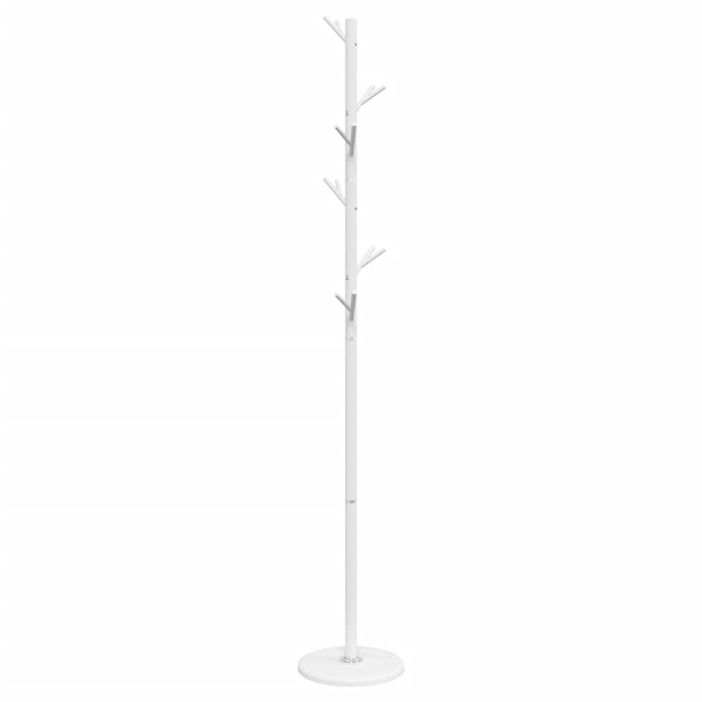 Stumtjener hvit 175 cm pulverlakkert jern