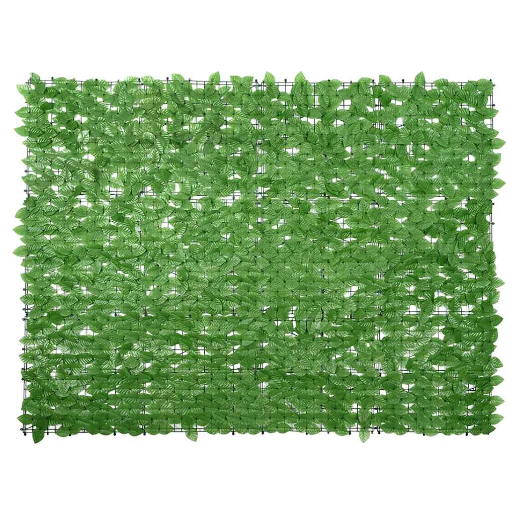 Balkongskjerm med grønne blader 200x150 cm