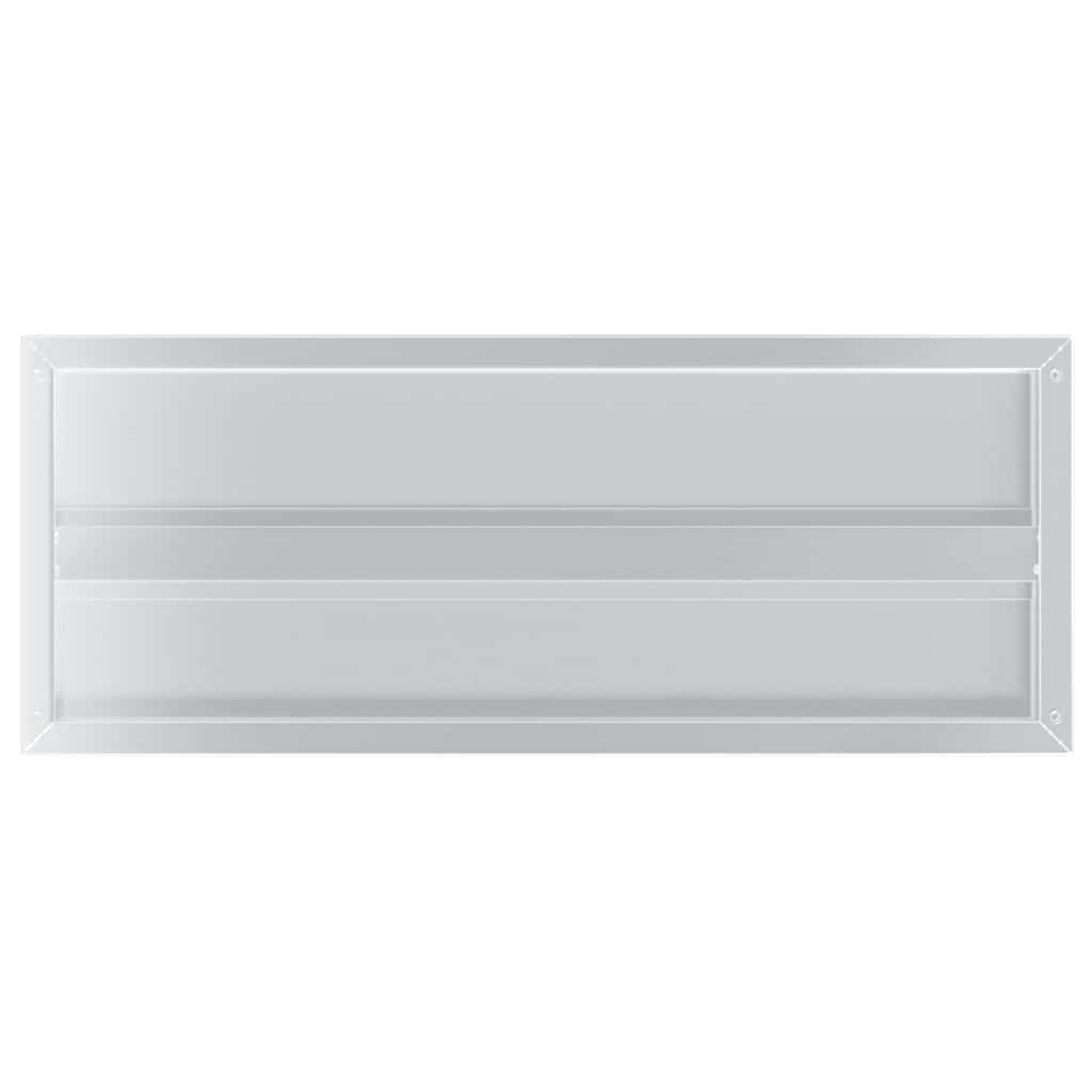 Vegghyller 2 stk 75x30 cm sølv rustfritt stål