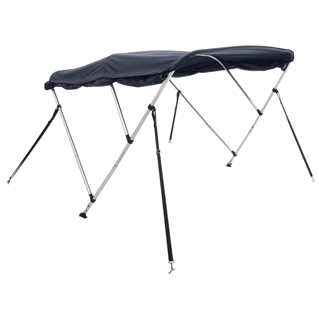 Båtkalesje 3-buet med sidevegger 183x(137-152)x137 cm