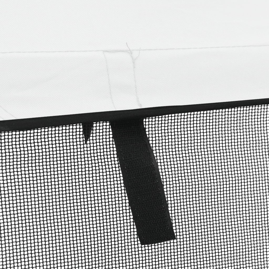 Båtkalesje 3-buet med sidevegger i netting 183x(137-152)x137 cm
