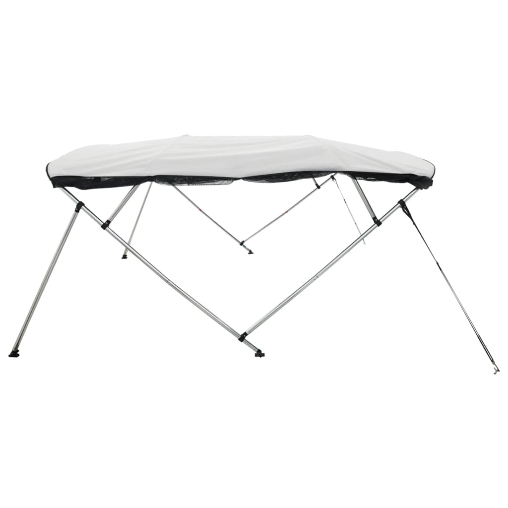 Båtkalesje 4-buet med sidevegger i netting 243x(170-182)x137 cm