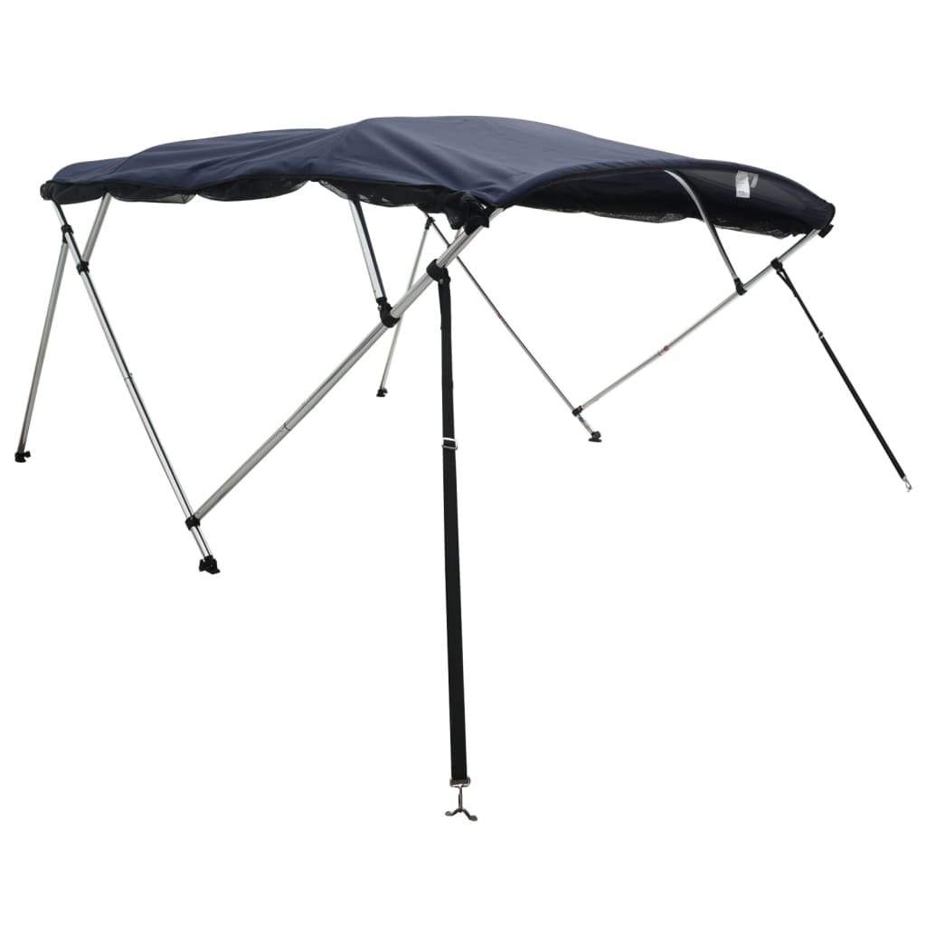 Båtkalesje 3-buet med sidevegger i netting 243x(170-182)x137 cm