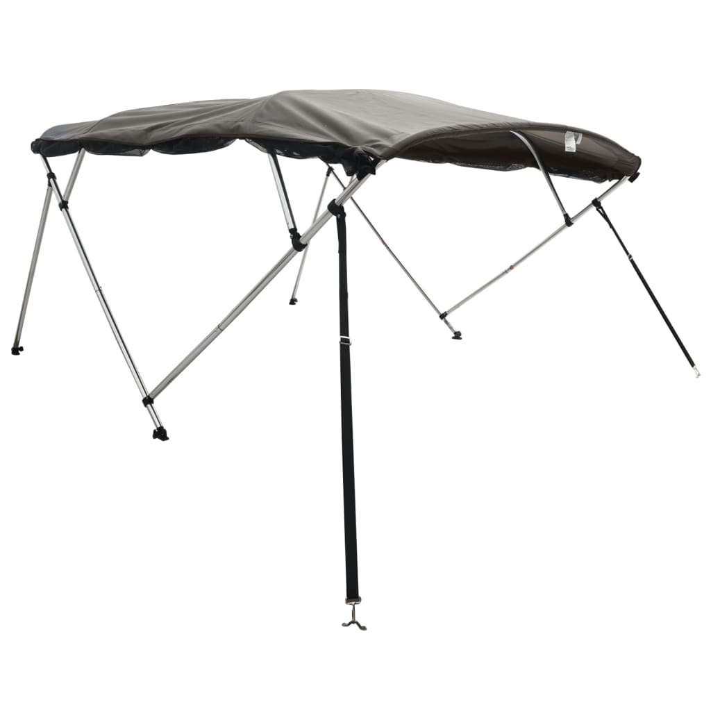 Båtkalesje 3-buet med sidevegger i netting 243x(170-182)x137 cm
