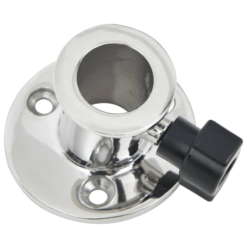 Bimini rund bunn for 26 mm rør 2 stk rustfritt stål