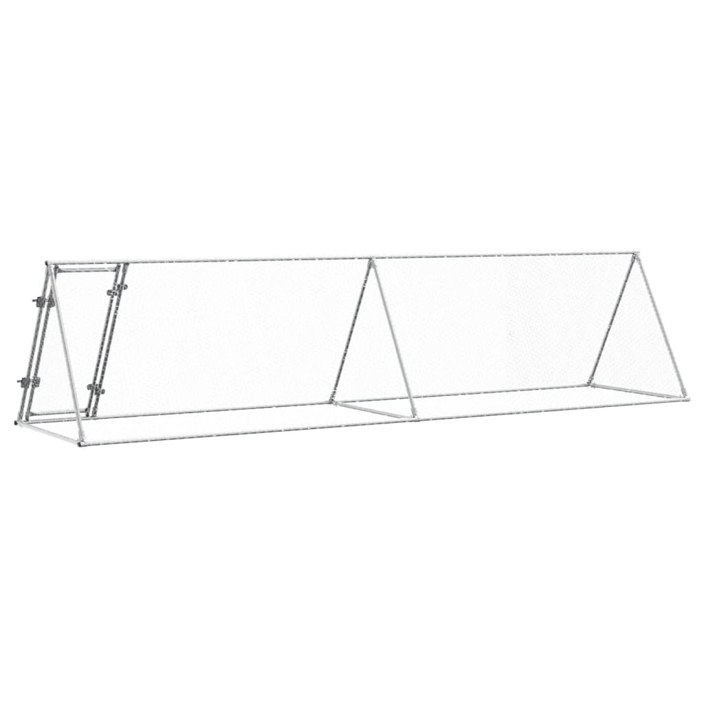Kyllingbur sølv 400x105x91 cm galvanisert stål